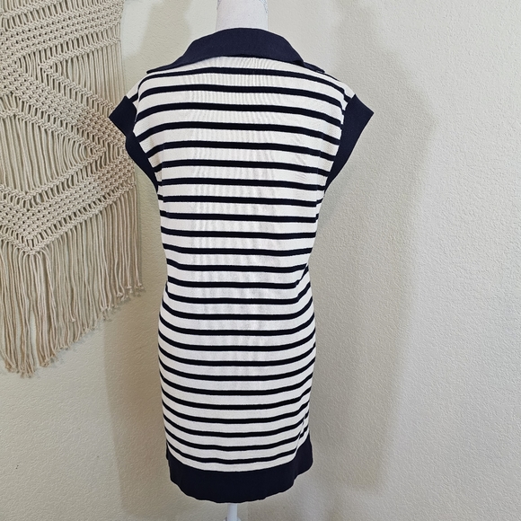 Current/Elliott Elsie Stripped Sweater Dress Navy & Ivory! Size 1. - Picture 5 of 12